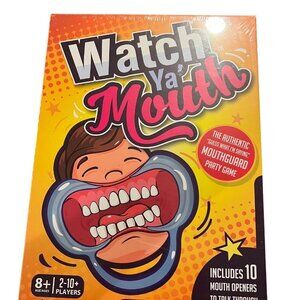Watch Ya Mouth Mouthguard Party Game 2-10 Players Ages 8+ Funny Laugh Gift
